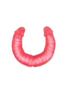 Podwójne dildo BAILE Double Dong 36 cm Czerwone - Dilda żelowe - 1