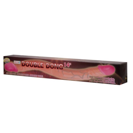 Dildo podwójne Double Dong 14 cali z elastycznym rdzeniem - 36 cm - 6