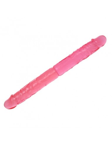 Podwójne dildo BAILE Double Dong 36 cm Różowe - Dilda żelowe - 2
