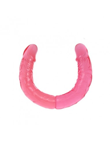 Podwójne dildo BAILE Double Dong 36 cm Różowe - Dilda żelowe - 1