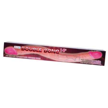 Dildo dwustronne Double Dong 35,6 cm, silikonowe - 6