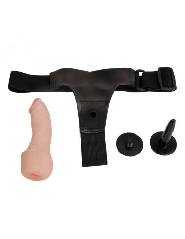 Strapon Baile - Strap-On Ultra Cyberskin Penis - Strap-ony, dilda na pasku bez wibracji - 4