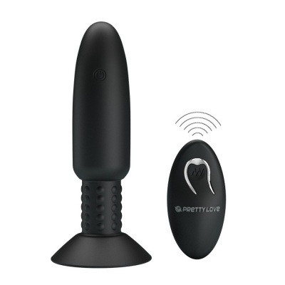 Wibracyjna wtyczka analna Beaded for Extra Pleasure z rotacją - 11 cm - 1
