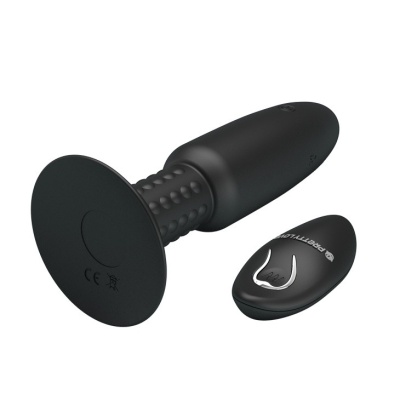 Wibracyjna wtyczka analna Beaded for Extra Pleasure z rotacją - 11 cm - 1 2