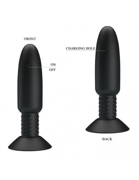 Korek analny wibrujący Pretty Love - Beaded For Extra Pleasure - Kulki i korki analne wibrujące - 3