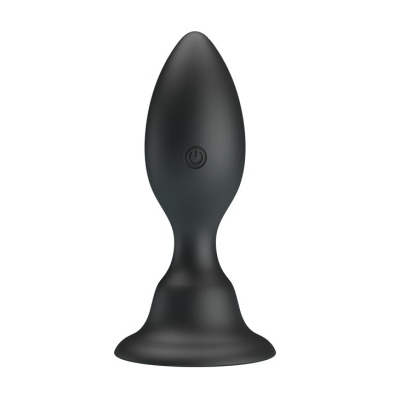 Wibrująca wtyczka analna Push Over z przyssawką - 10,8 cm - 1