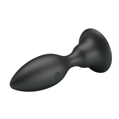 Wibrująca wtyczka analna Push Over z przyssawką - 10,8 cm - 1 2