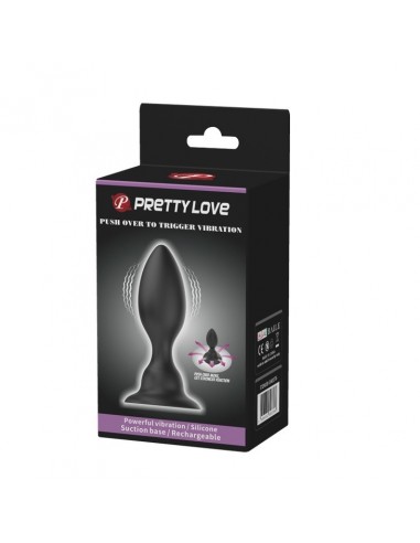 Korek analny wibrujący Pretty Love - Push Over To Trigger Vibration - Kulki i korki analne wibrujące - 6