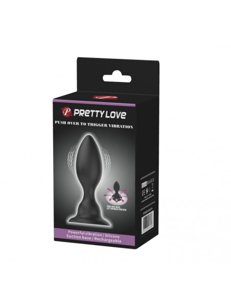 Korek analny wibrujący Pretty Love - Push Over To Trigger Vibration - Kulki i korki analne wibrujące - 6