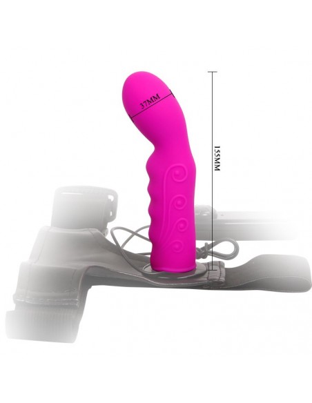 Strapon Z Wibracjami Baile Ultra Harness Vibration - Strap-ony, dilda na pasku z wibracją - 5