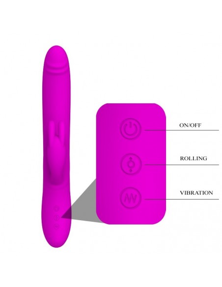 Wibrator z Króliczkiem BYRON 4 Tryby Pulsacji i 7 Wibracji - Wibratory Króliczki - 5