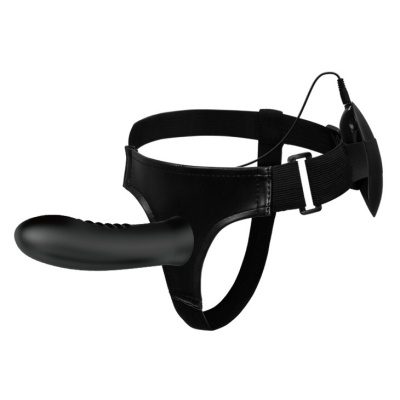 Strap-on MYRON Vibration z regulowanymi szelkami - 18,3 cm - 1