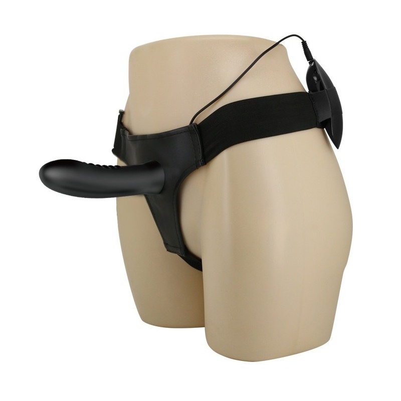 Strap-on MYRON Vibration z regulowanymi szelkami - 18,3 cm - 2