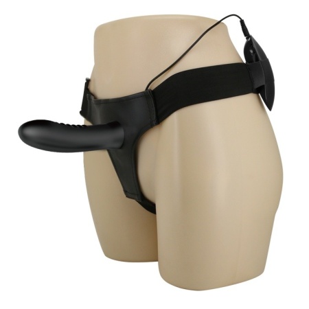 Strap-on MYRON Vibration z regulowanymi szelkami - 18,3 cm - 2