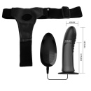 Strap-on MYRON Vibration z regulowanymi szelkami - 18,3 cm - 5