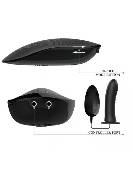 Strapon Z Wibracjami Pretty Love - Myron 7,2" - Strap-ony, dilda na pasku z wibracją - 6