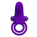 Wibrujący pierścień na penisa Vibrant Penis Ring Purple - 10 trybów wibracji, silikon medyczny, średnica wewnętrzna 3 cm - 1