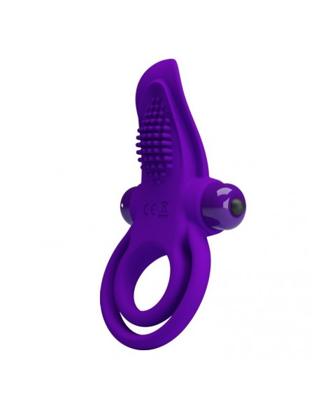 Pierścień z wibracjami  Penis Ring Fioletowy - 10 Funkcji - Pierścienie erekcyjne wibrujące - 2