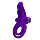 Wibrujący pierścień na penisa Vibrant Penis Ring Purple - 10 trybów wibracji, silikon medyczny, średnica wewnętrzna 3 cm - 2