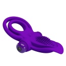 Wibrujący pierścień na penisa Vibrant Penis Ring Purple - 10 trybów wibracji, silikon medyczny, średnica wewnętrzna 3 cm - 4
