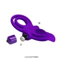 Wibrujący pierścień na penisa Vibrant Penis Ring Purple - 10 trybów wibracji, silikon medyczny, średnica wewnętrzna 3 cm - 7