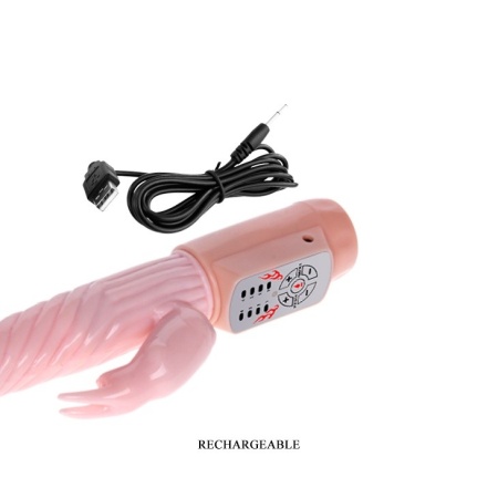 Wibrator Fire Bunny z rotacyjnym trzonkiem i ogrzewaniem do 48°C - 6
