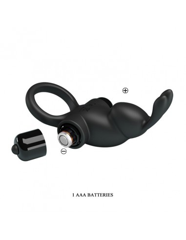 Pierścień z wibracjami  Penis Ring I Czarny - Pierścienie erekcyjne wibrujące - 7