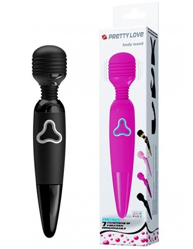 Masażer Pretty Love - Body Wand Black 7 Function - Wibratory Magic Wand - 2