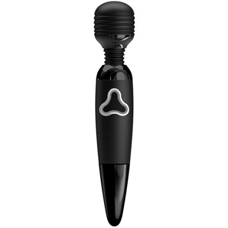 Body Wand - masażer erotyczny z prążkowaną główką 4,5 cm, 7 funkcji wibracji, długość 25 cm - 1