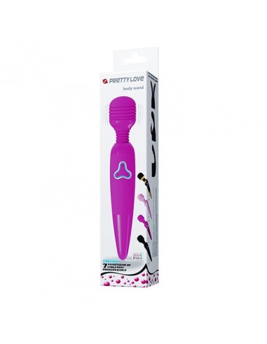 Masażer Pretty Love - Body Wand Black 7 Function - Wibratory Magic Wand - 3