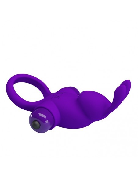 Pierścień z wibracjami  Penis Ring I Fioletowy - Pierścienie erekcyjne wibrujące - 4