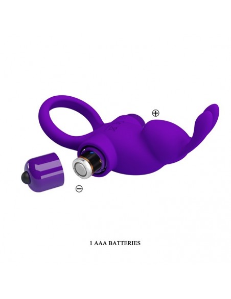 Pierścień z wibracjami  Penis Ring I Fioletowy - Pierścienie erekcyjne wibrujące - 7