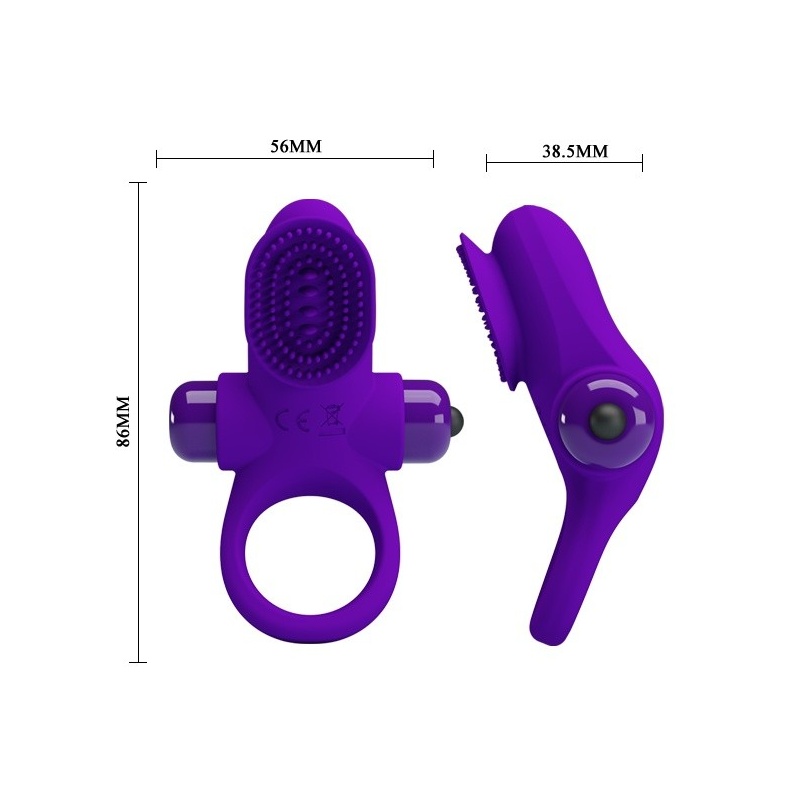 Wibrujący pierścień na penisa Vibrant Penis Ring II, 10 cm - 5