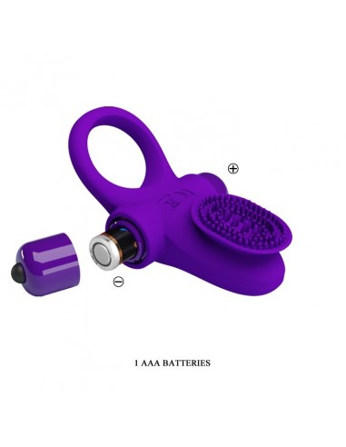 Pierścień z wibracjami  Penis Ring II Fioletowy - Pierścienie erekcyjne wibrujące - 7