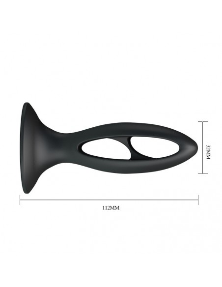 Korek analny Baile - Fabulous Silicone Butt Plug - Korki analne silikonowe - 5