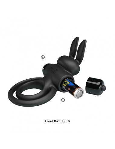 Pierścień z wibracjami  Penis Ring III Czarny - Pierścienie erekcyjne wibrujące - 7