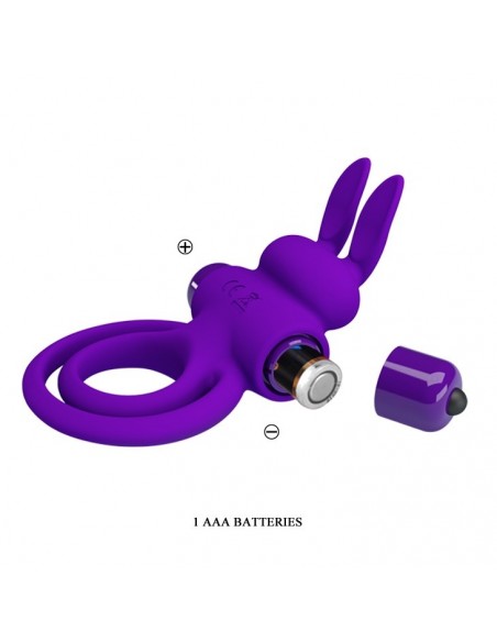 Pierścień z wibracjami  Penis Ring III 10 Funkcji Fioletowy - Pierścienie erekcyjne wibrujące - 7