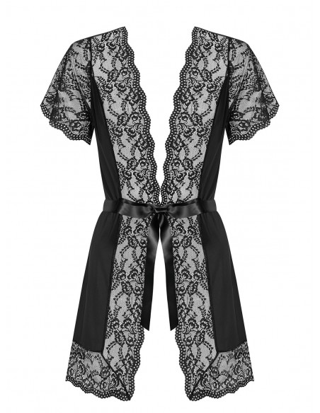 Bielizna Nocna Luvae Peniuar Czarny L/Xl - Koszule nocne - 5