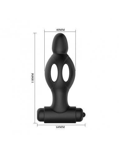 Korek analny wibrujący Mr Play - Silicone Vibrating Anal Plug - Kulki i korki analne wibrujące - 4