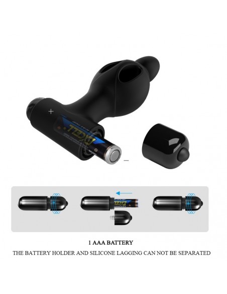 Korek analny wibrujący Mr Play - Silicone Vibrating Anal Plug - Kulki i korki analne wibrujące - 6