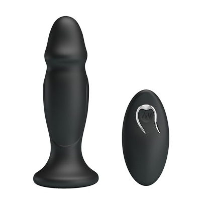 Wibracyjna wtyczka analna Remote Play z pilotem, 13 cm - 1