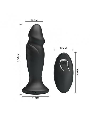 Korek analny wibrujący Mr Play - Powerfull Vibrating Anal Plug - Kulki i korki analne wibrujące - 4