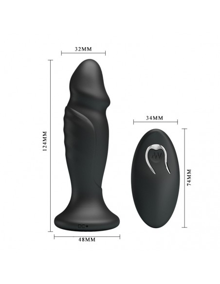 Korek analny wibrujący Mr Play - Powerfull Vibrating Anal Plug - Kulki i korki analne wibrujące - 4