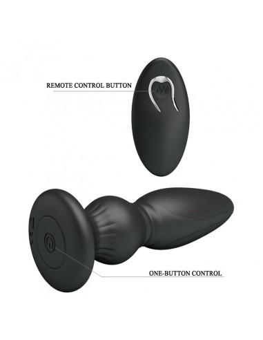 Korek analny wibrujący Mr Play - Powerfull Vibrating - Kulki i korki analne wibrujące - 5