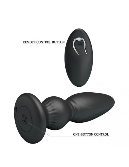 Korek analny wibrujący Mr Play - Powerfull Vibrating - Kulki i korki analne wibrujące - 5