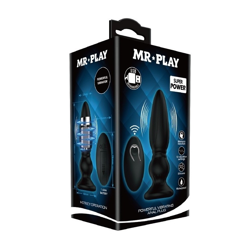 Masażer prostaty Powerful Vibrating 12,5 cm - 8