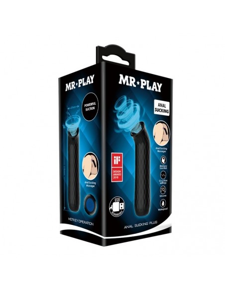 Korek analny wibrujący Mr Play - Anal Sucking Plug - Kulki i korki analne wibrujące - 8