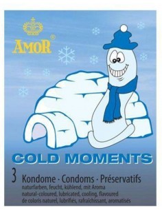 Prezerwatywy Amor COLD moments 3 szt. - Prezerwatywy smakowe - 1