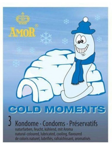 Prezerwatywy Amor COLD moments 3 szt. - Prezerwatywy smakowe - 1