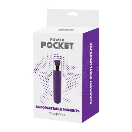 Mini wibrator Unforgettable Moments Toyz4Lovers 9 cm fioletowy - 6
